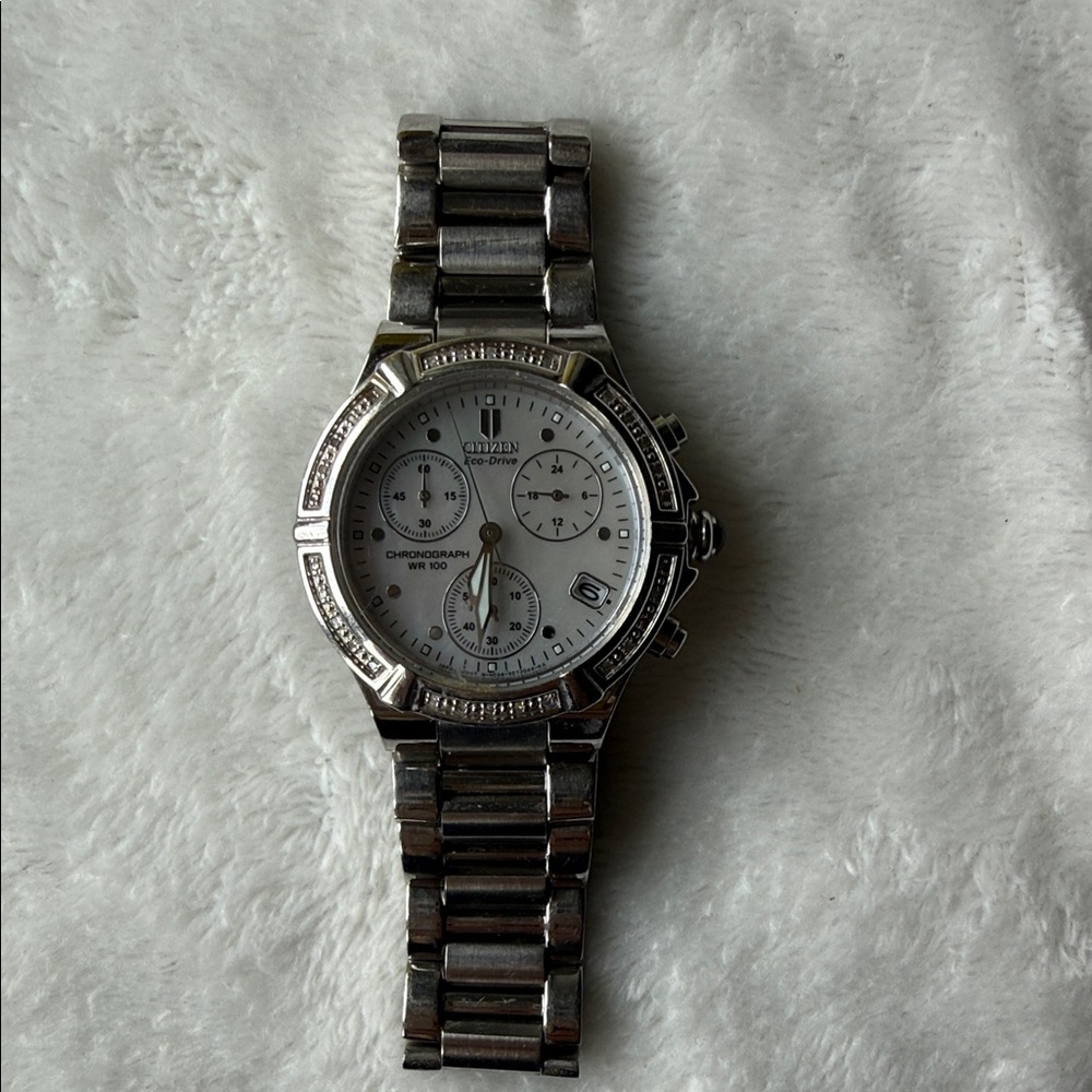 Citizen Stainless Steel Eco Drive Chronograph Watch